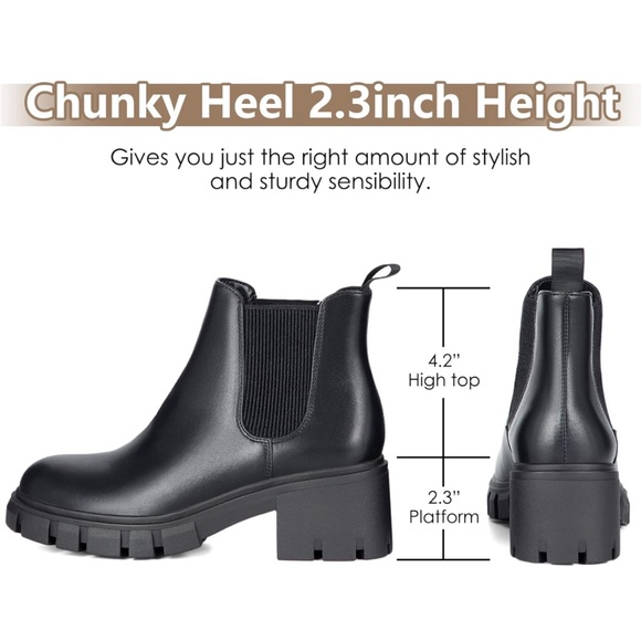 Athlefit Chelsea boots black size 6.5 worn once - Picture 3 of 4